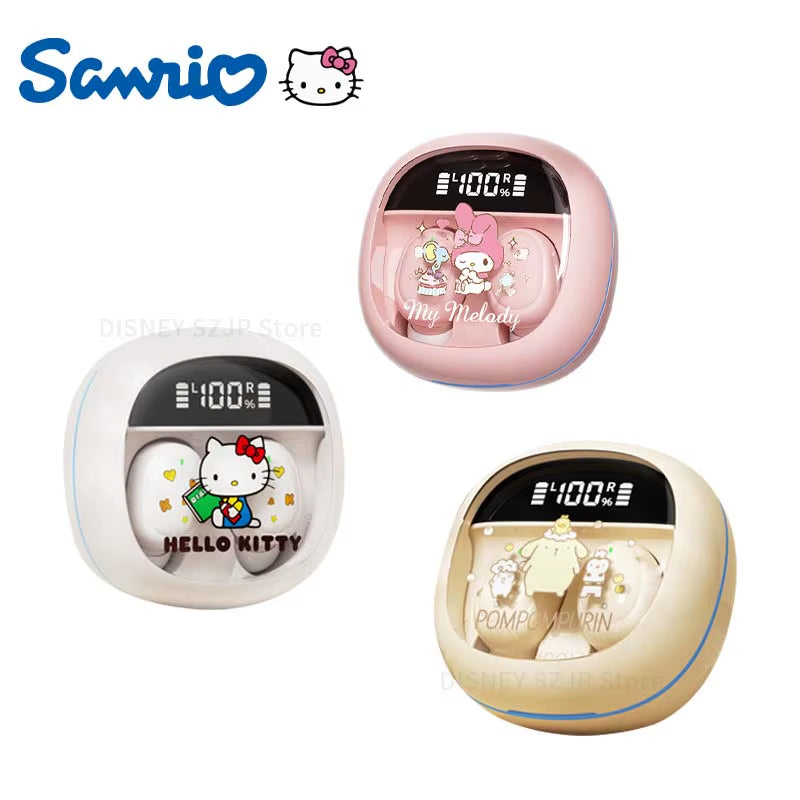 TWS M41 Hello Kitty Wireless Earbuds with Bluetooth 5.4, My Melody Sport HIFI Sound Gaming Headphones, Anime-Inspired Design