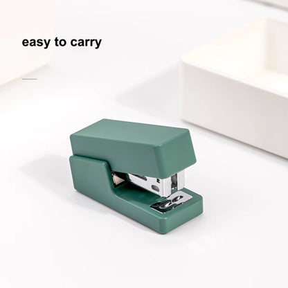 Portable Mini Stapler Set for 24/6 and 26/6 Staples - Stylish Office Supplies for Paper Binding