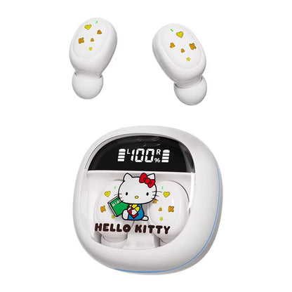 TWS M41 Hello Kitty Wireless Earbuds with Bluetooth 5.4, My Melody Sport HIFI Sound Gaming Headphones, Anime-Inspired Design