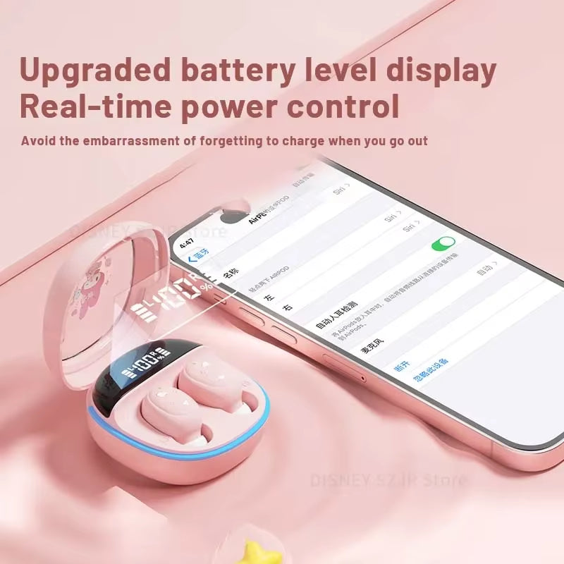 TWS M41 Hello Kitty Wireless Earbuds with Bluetooth 5.4, My Melody Sport HIFI Sound Gaming Headphones, Anime-Inspired Design