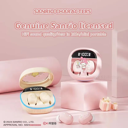 TWS M41 Hello Kitty Wireless Earbuds with Bluetooth 5.4, My Melody Sport HIFI Sound Gaming Headphones, Anime-Inspired Design