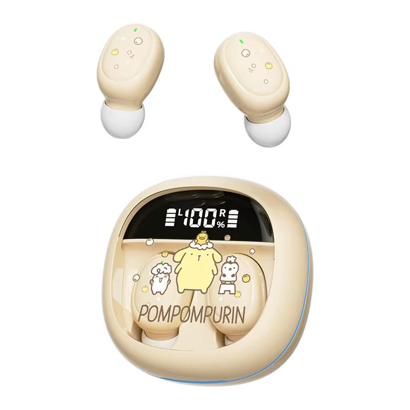 TWS M41 Hello Kitty Wireless Earbuds with Bluetooth 5.4, My Melody Sport HIFI Sound Gaming Headphones, Anime-Inspired Design